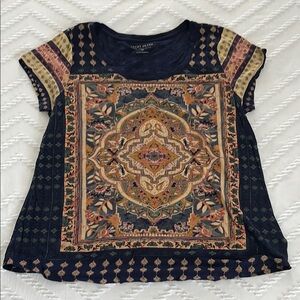 Lucky Brand Multicolor Bohemian Top